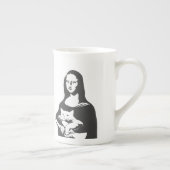 Fettkatze von da vinci - Wählen Sie die Hintergrun Porzellantasse (Rechts)