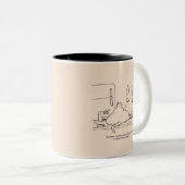 Fettkatze Zweifarbige Tasse (VorderseiteRechts)