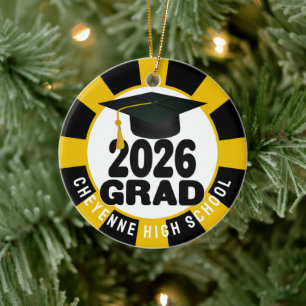 Fettklasse des Abschlusses 2026 Foto Keramik Ornament