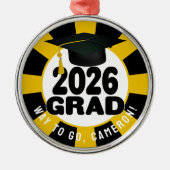 Fettklasse des Abschlusses 2026 Ornament Aus Metall (Vorne)