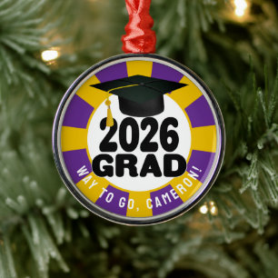 Fettklasse des Abschlusses 2026 Ornament Aus Metall