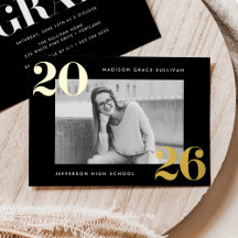 Fettklasse des Abschlusses "Black and Gold Foto" 2