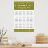 Fettleber Chartreuse Grüne Sitzkarte Poster (Küche)