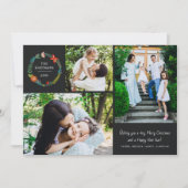 Fettleber und Kiefernkranz 3 Fotomaterial Feiertagskarte (Vorderseite)