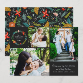 Fettleber und Kiefernkranz 3 Fotomaterial Feiertagskarte