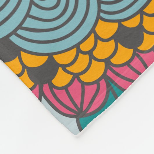 Fettleber und Vines Fleece Blanket (Ecke)