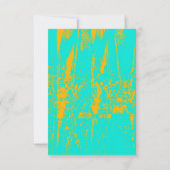 Fettleere Blankenkarte des Edgy Neon Halftone Einladung (Rückseite)