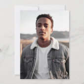 Fettleibige Foto-Graduierungspartei Einladung (Rückseite)