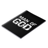 Fettleibiges Christliches Zitat von Men Faith Spri Notizblock (Linke Seite)