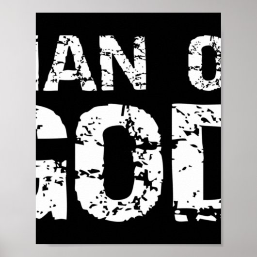 Fettleibiges Christliches Zitat von Men Faith Spri Poster (Vorne)