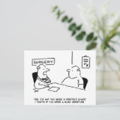 Fettleibigkeit bei der Postkarte des Arztes (Stehend Vorderseite)