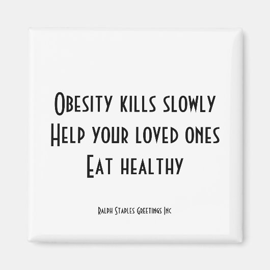 Fettleibigkeit Magnet (Vorne)