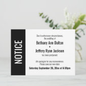 Fettleibigkeit, vertagte Hochzeitsankündigung Einladung (Stehend Vorderseite)