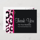 Fettleopard Print: Vorlage für Visitenkarten Postkarte (Vorne/Hinten)