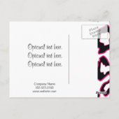 Fettleopard Print: Vorlage für Visitenkarten Postkarte (Rückseite)