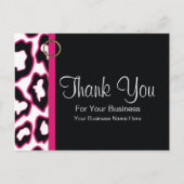 Fettleopard Print: Vorlage für Visitenkarten Postkarte (Vorderseite)