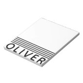 Fettliniger Personalisierter Name Notizblock (Rotiert)