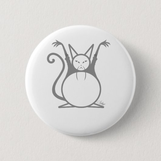 Fettmasterkatze Button (Vorderseite)