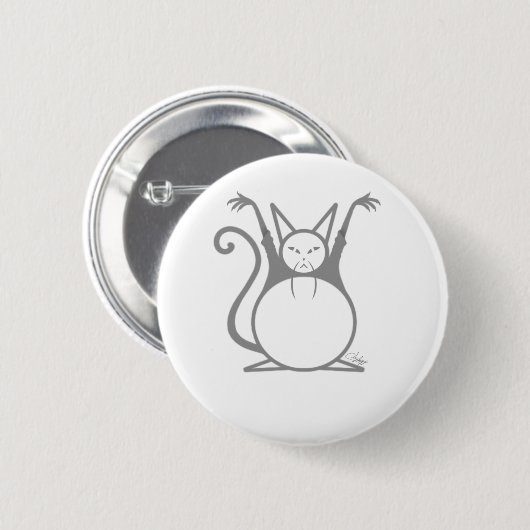 Fettmasterkatze Button (Vorne & Hinten)