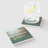 Fettmatten, Fettmatten, Atlanta, Fettmatten Steinuntersetzer (Seitenansicht)