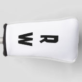 Fettmonogramm Golf Headcover (Vorderseite)