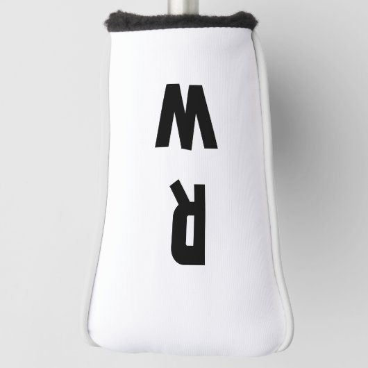 Fettmonogramm Golf Headcover (Rotieren 90)