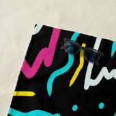 Fettneon-Kontrast-Party Abstrakt Strandtuch (Beispiel)