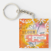 Fettorangefarbener Schlüsselanhänger (Vorderseite)