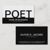 Fettpolster (farblich anpassbar) visitenkarte (Vorne/Hinten)