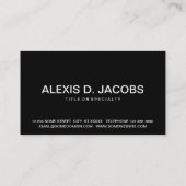 Fettpolster (farblich anpassbar) visitenkarte (Rückseite)