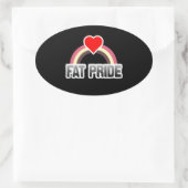 Fettpride Ovaler Aufkleber (Tasche)