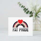 Fettpride Postkarte (Stehend Vorderseite)