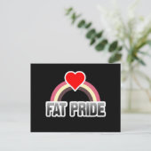 Fettpride Postkarte (Stehend Vorderseite)