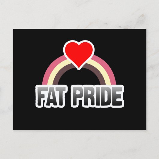 Fettpride Postkarte (Vorderseite)