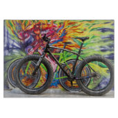 Fettrad und Flammen Schneidebrett (Vorderseite)