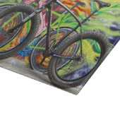 Fettrad und Flammen Schneidebrett (Ecke)