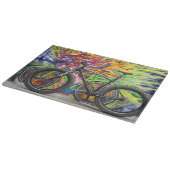 Fettrad und Flammen Schneidebrett (Ecke)