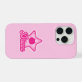 Fettrosa traumhafte Katze iPhone Hülle (Rückseite (Horizontal))