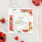 Fettrot und Gelb Serviette (Beispiel)