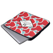 Fettrote Herzen Wiederholung Muster Niedlich Laptopschutzhülle (Vorne Knopf)