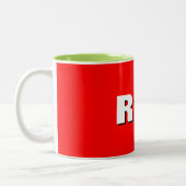 Fettrote Kaffeetasse - Klassischer Keramikbecher (Links)