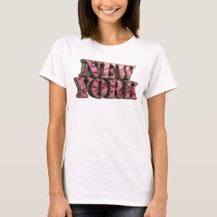 Fettrotes NEW YORK Grafik-T-Shirt T-Shirt