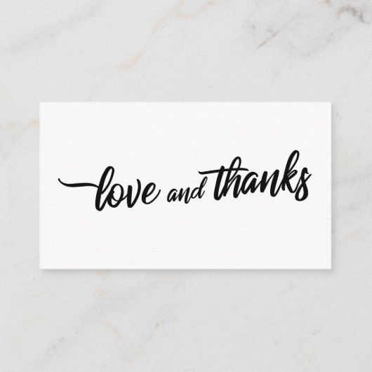 Fettschrift, einfaches Hochzeitsregister Begleitkarte (Rückseite)