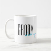 Fettschrift "Groom" Personalisierte Hochzeit Kaffeetasse (Links)