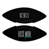 Fettschrift "Trauzeuge" Personalisiert Football (Paneele)