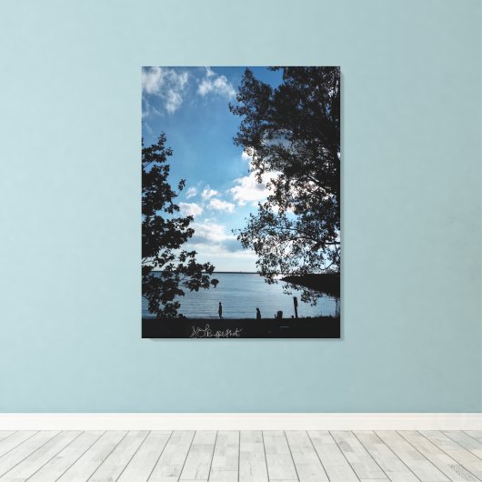 Fettstarrkontrast Leinwanddruck (Insitu (Holzboden))