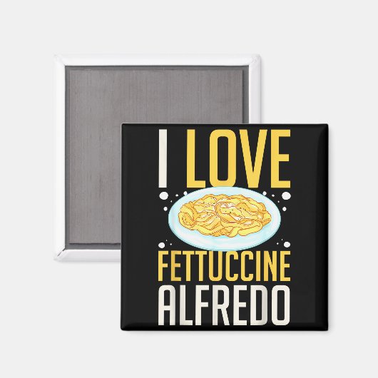 Fettuccine Alo Chicken Sauce Recipes Vegan Pasta  Magnet (Vorderseite/Rückseite)