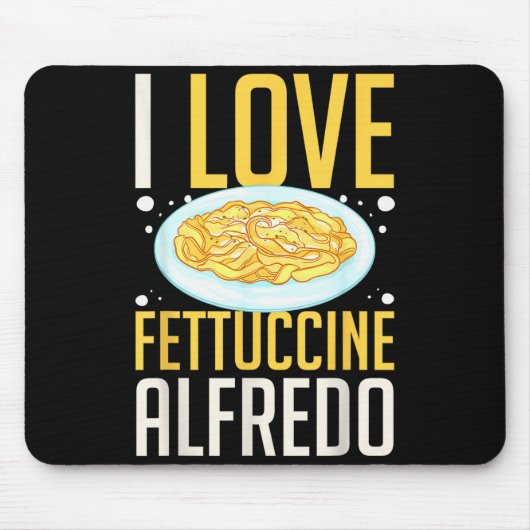 Fettuccine Alo Chicken Sauce Recipes Vegan Pasta Mousepad (Vorne)