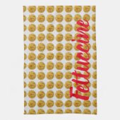 Fettuccine Pasta Nudelmuster für die Lebensmittelh Geschirrtuch (Vertikal)