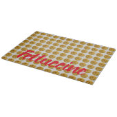 Fettuccine Pasta Nudelmuster für die Lebensmittelh Schneidebrett (Ecke)